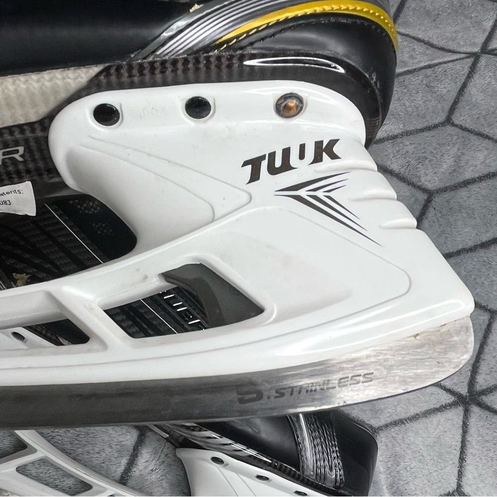 BAUER Supreme 160 Hockey Ice Skate Senior Stainless Tuuk Lightspeed Edge SK160SR - Picture 9 of 14